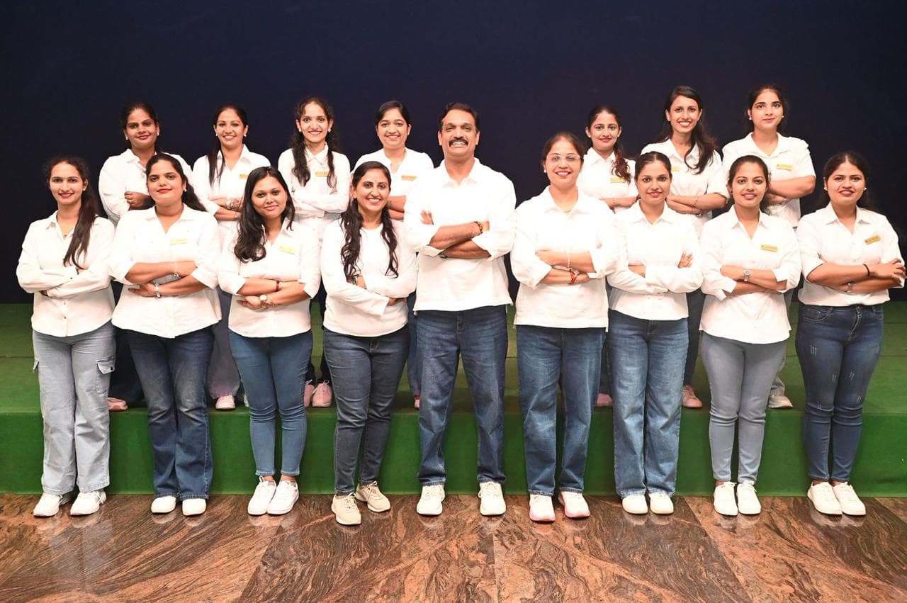 Professional team smiling