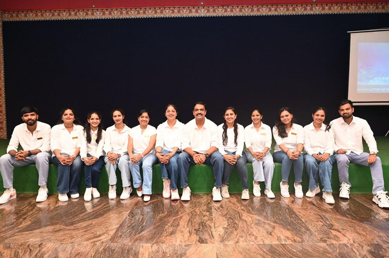 Professional team smiling