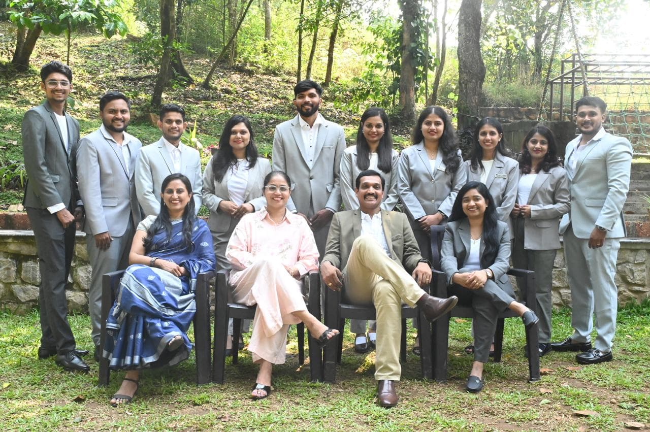 Professional team smiling